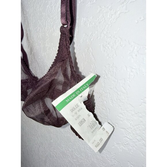 Dolce & Gabbana Intimo NEW Bra Mesh Made In Italy Size 32 B New Old Stock X - Picture 3 of 7